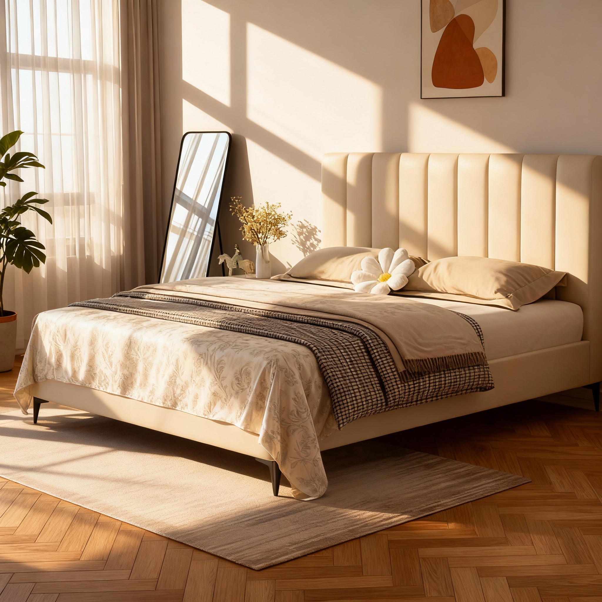 Giường bọc nệm - Zenhomes