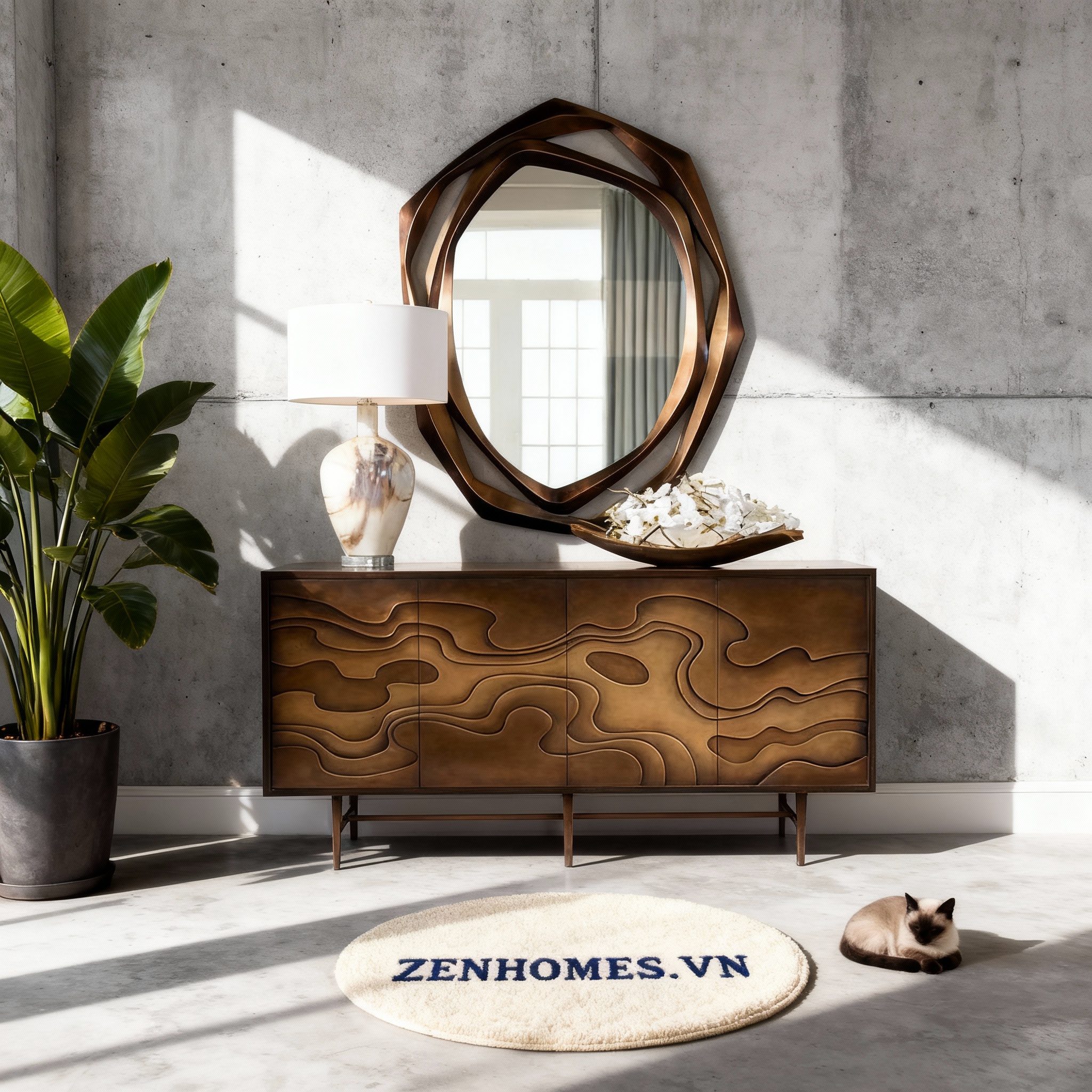 gương gỗ công nghiệp