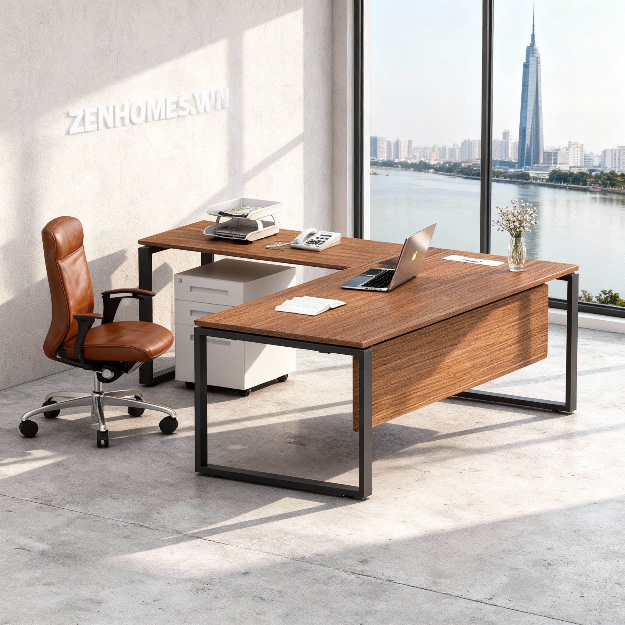 Bàn trưởng phòng thiết kế đơn giản