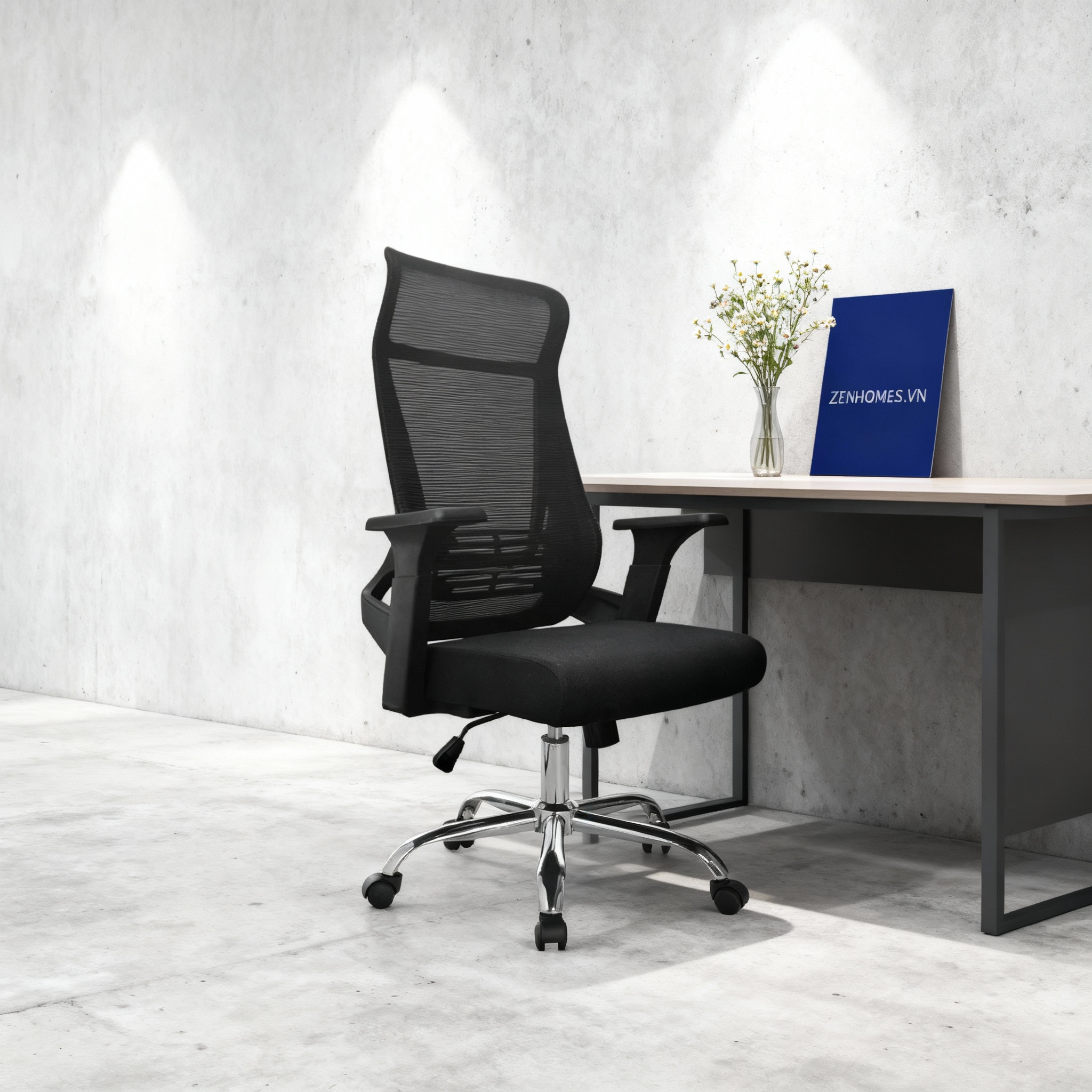 Ghế xoay lưng lưới trưởng phòng