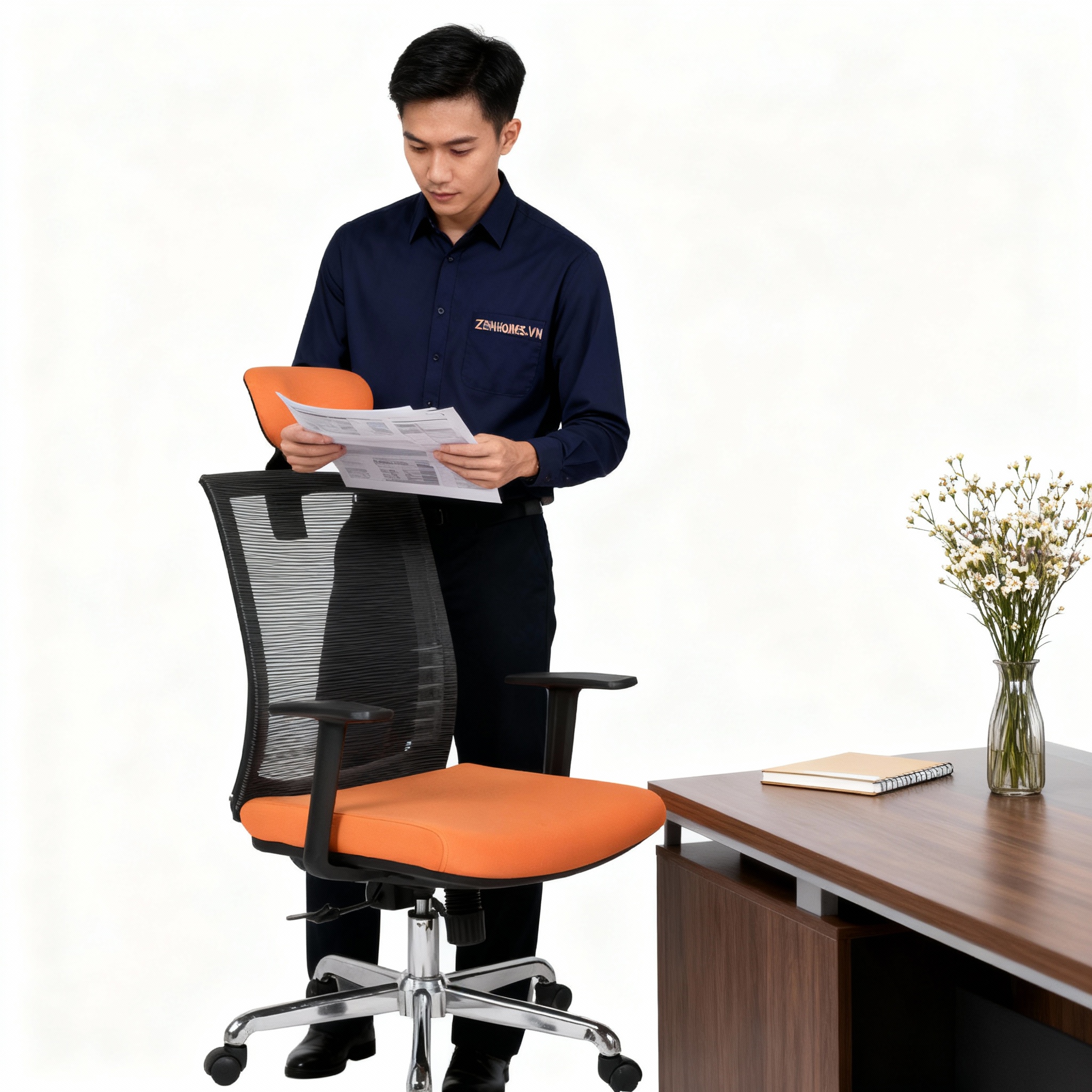 Ghế xoay lưới văn phòng cho Trưởng phòng