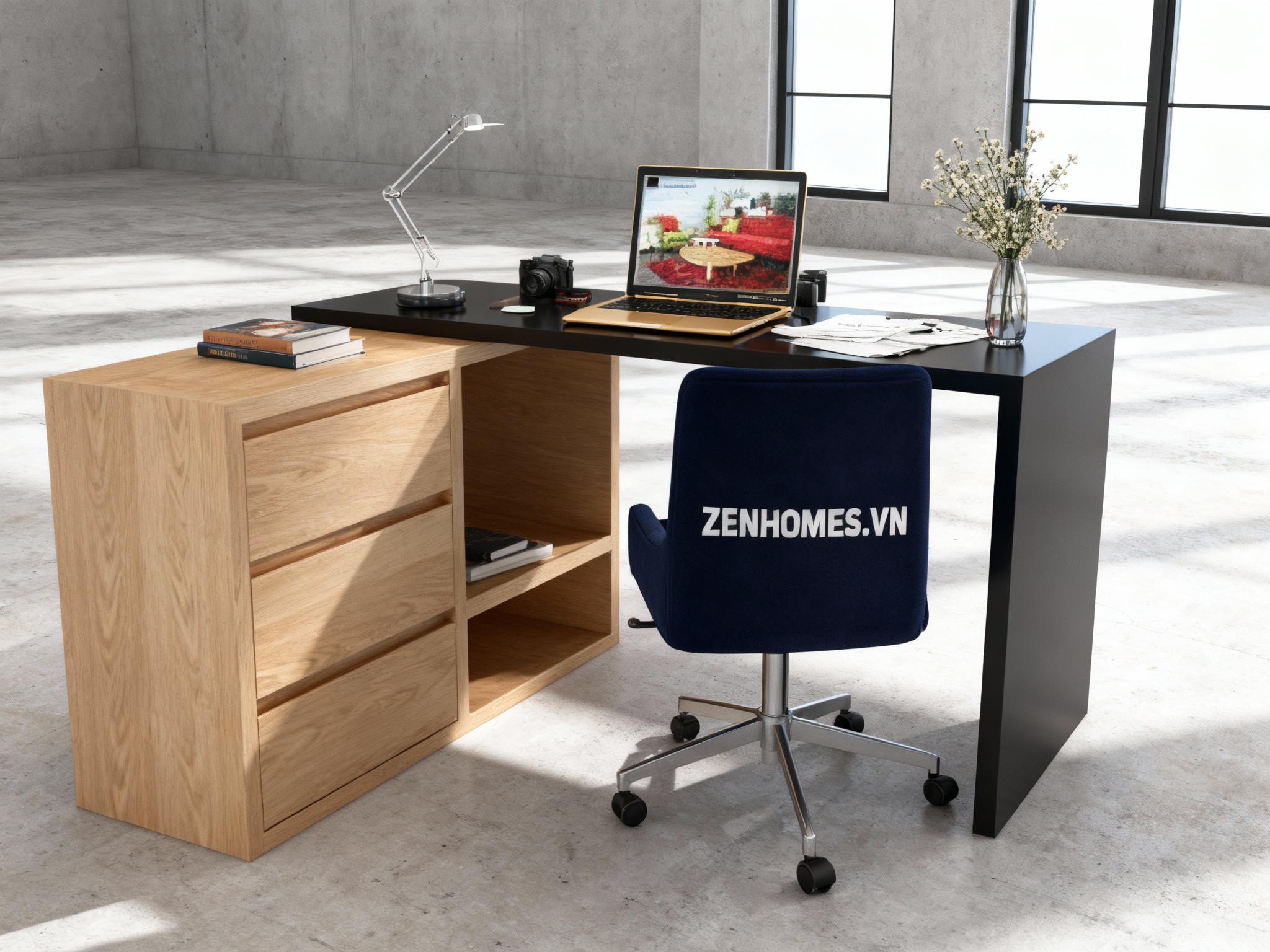 Bàn làm việc tối giản B13-LV14