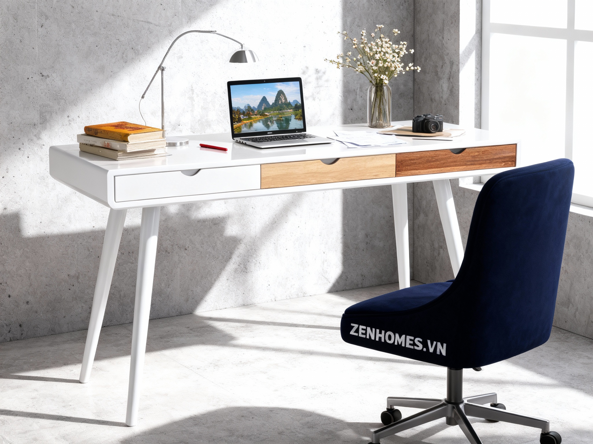 Bàn làm việc có hộc kéo B13-LV09