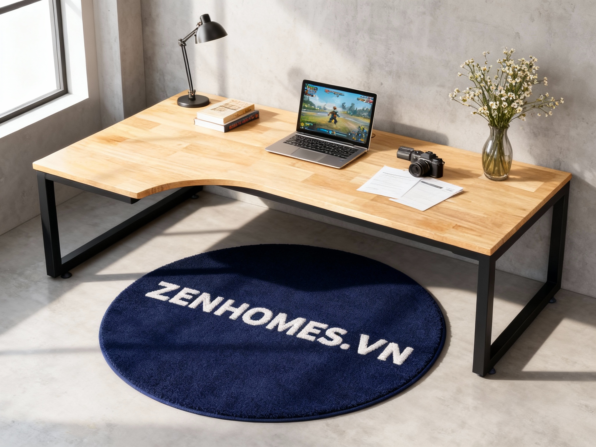 bàn làm việc ngồi bệt