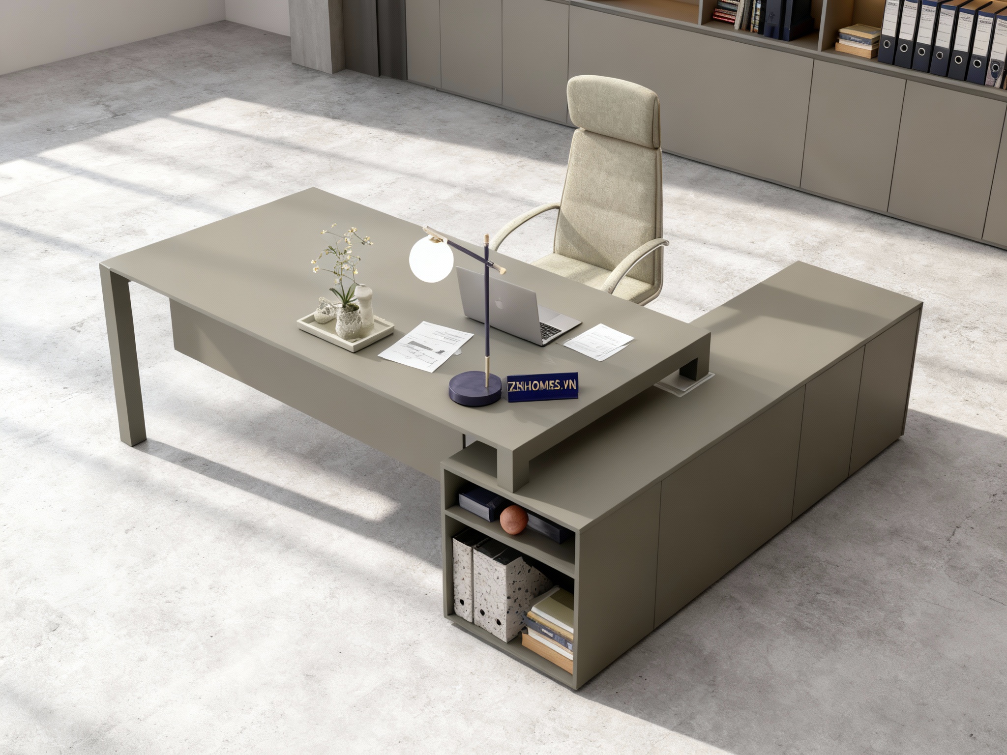 bàn làm việc giám đốc chữ l