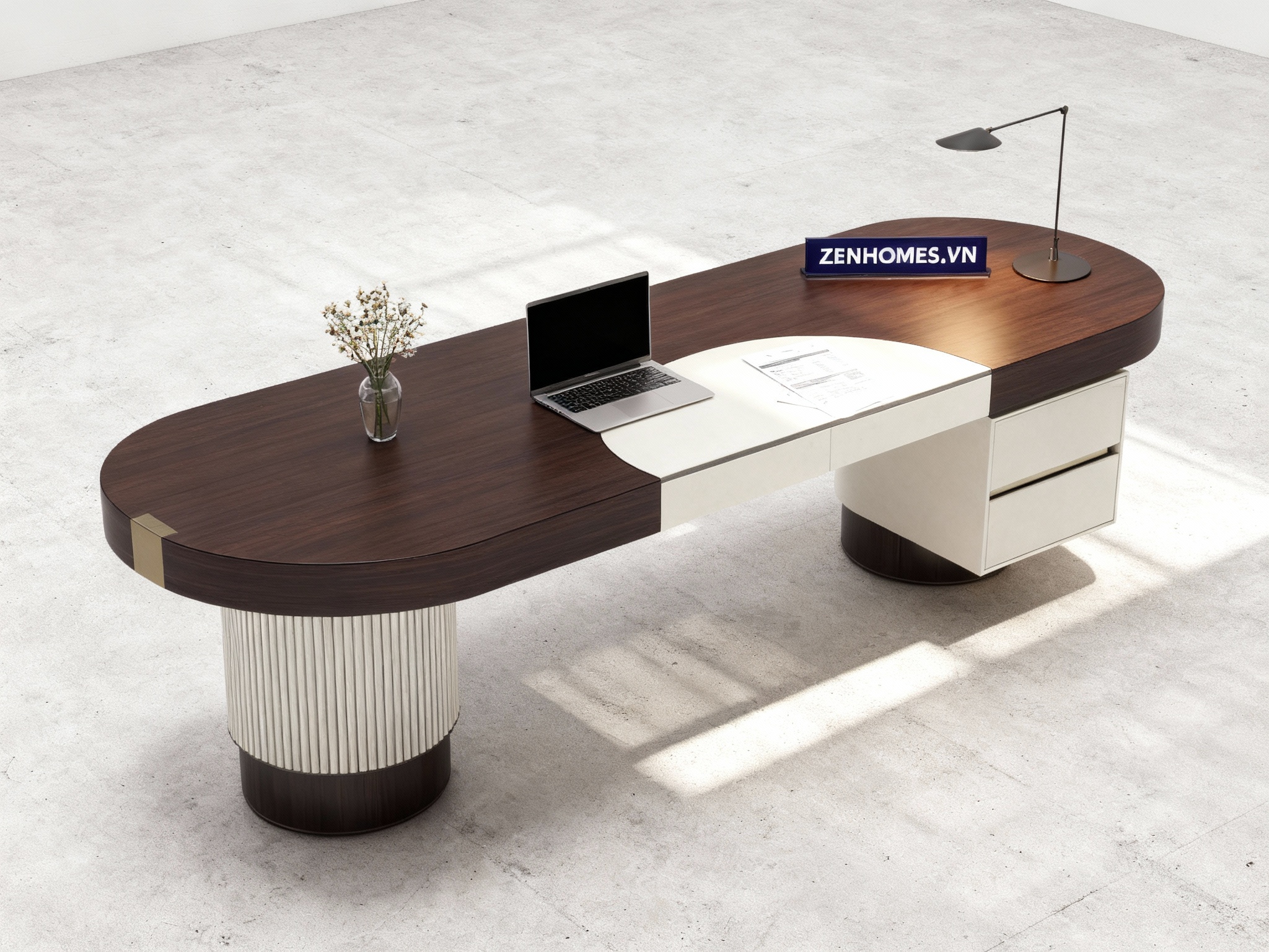 Bàn giám đốc dạng tròn