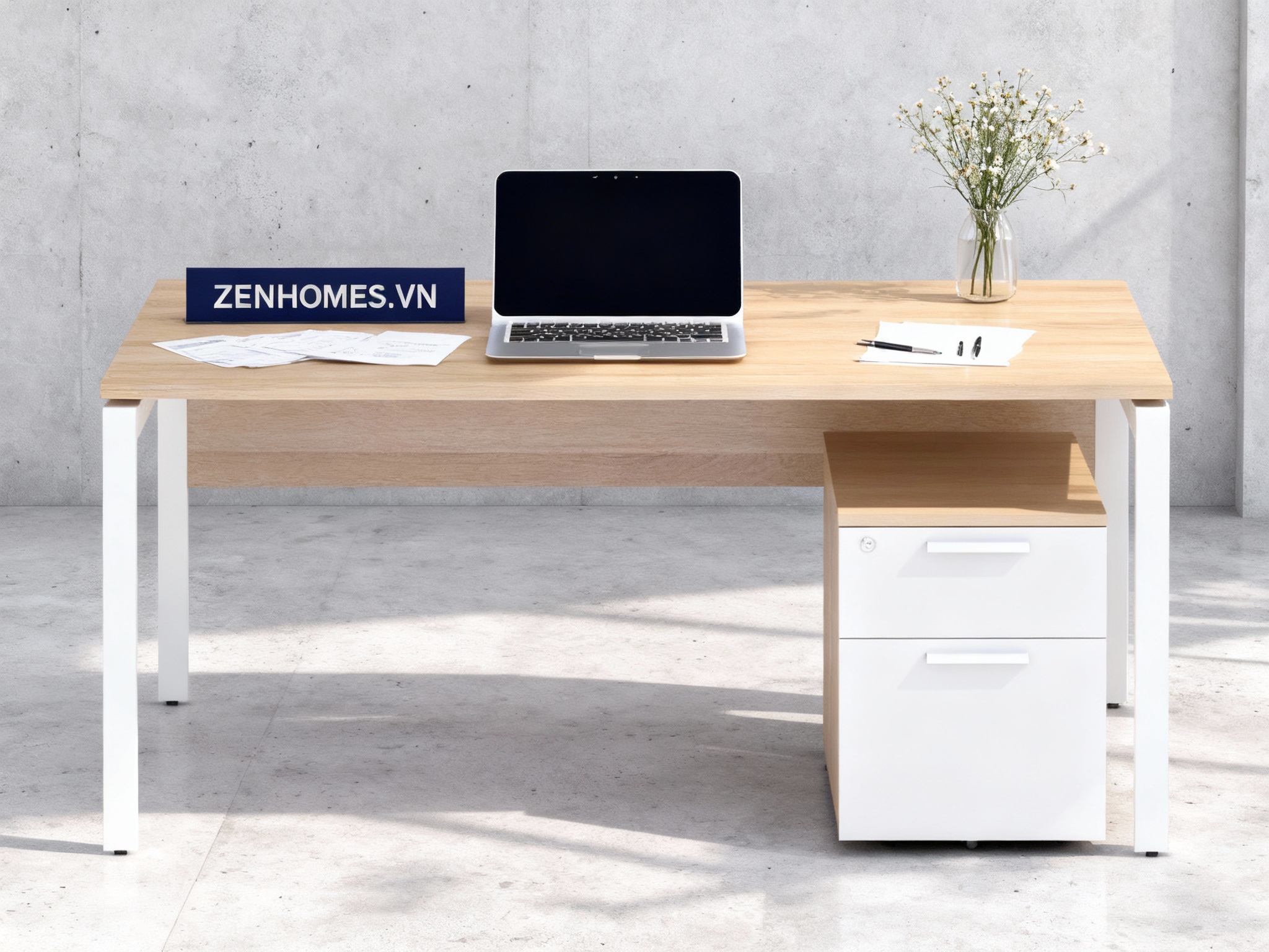 Bàn làm việc nhân viên - Zenhomes