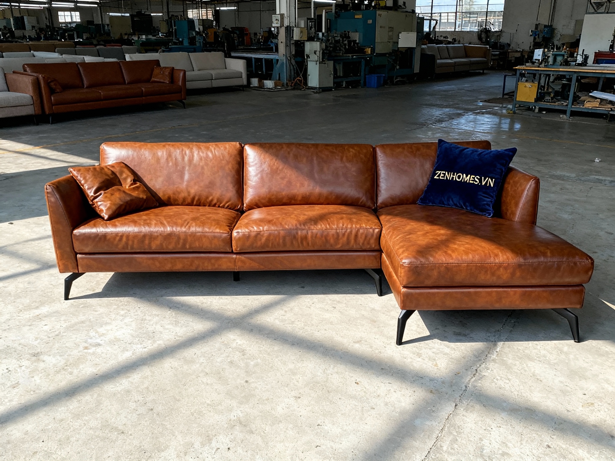 Ghế sofa da bò ý