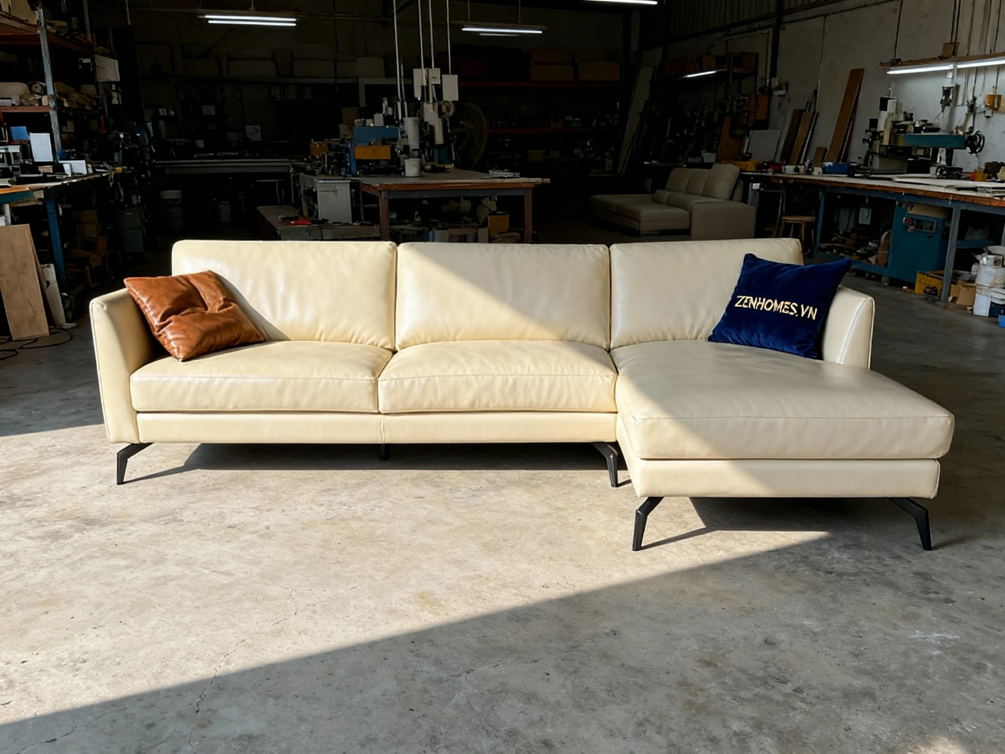 Ghế sofa da bò ý