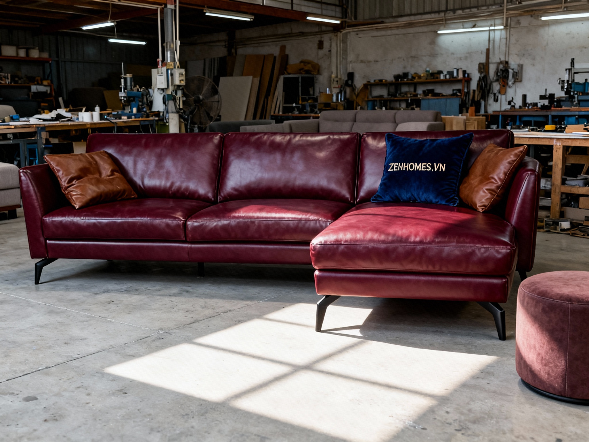 Ghế sofa da bò ý