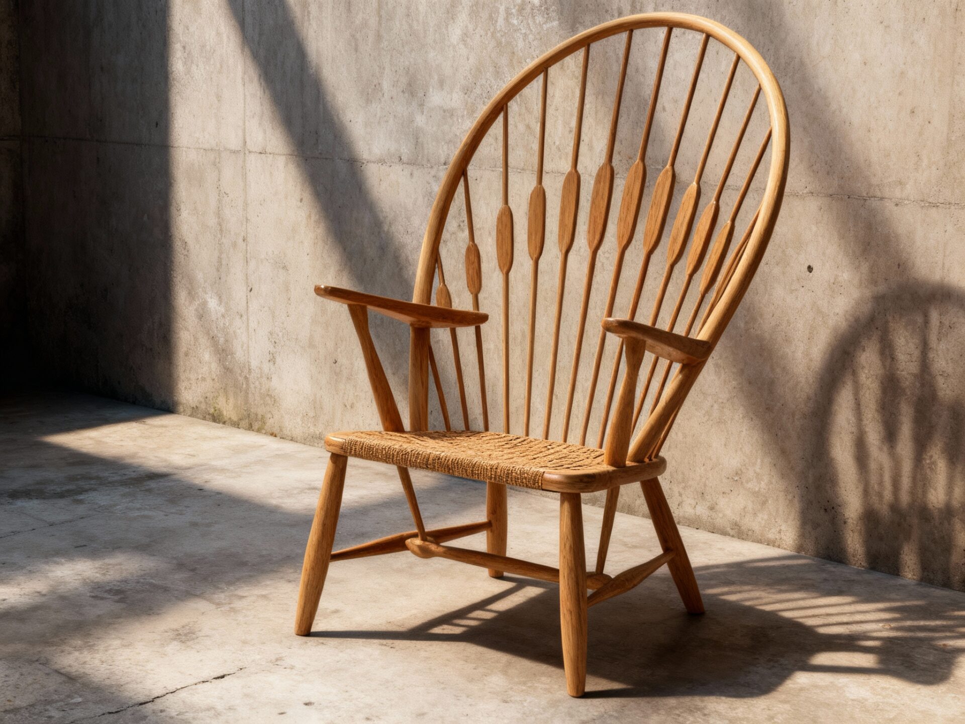 Ghế thư giãn đọc sách gỗ Peacock