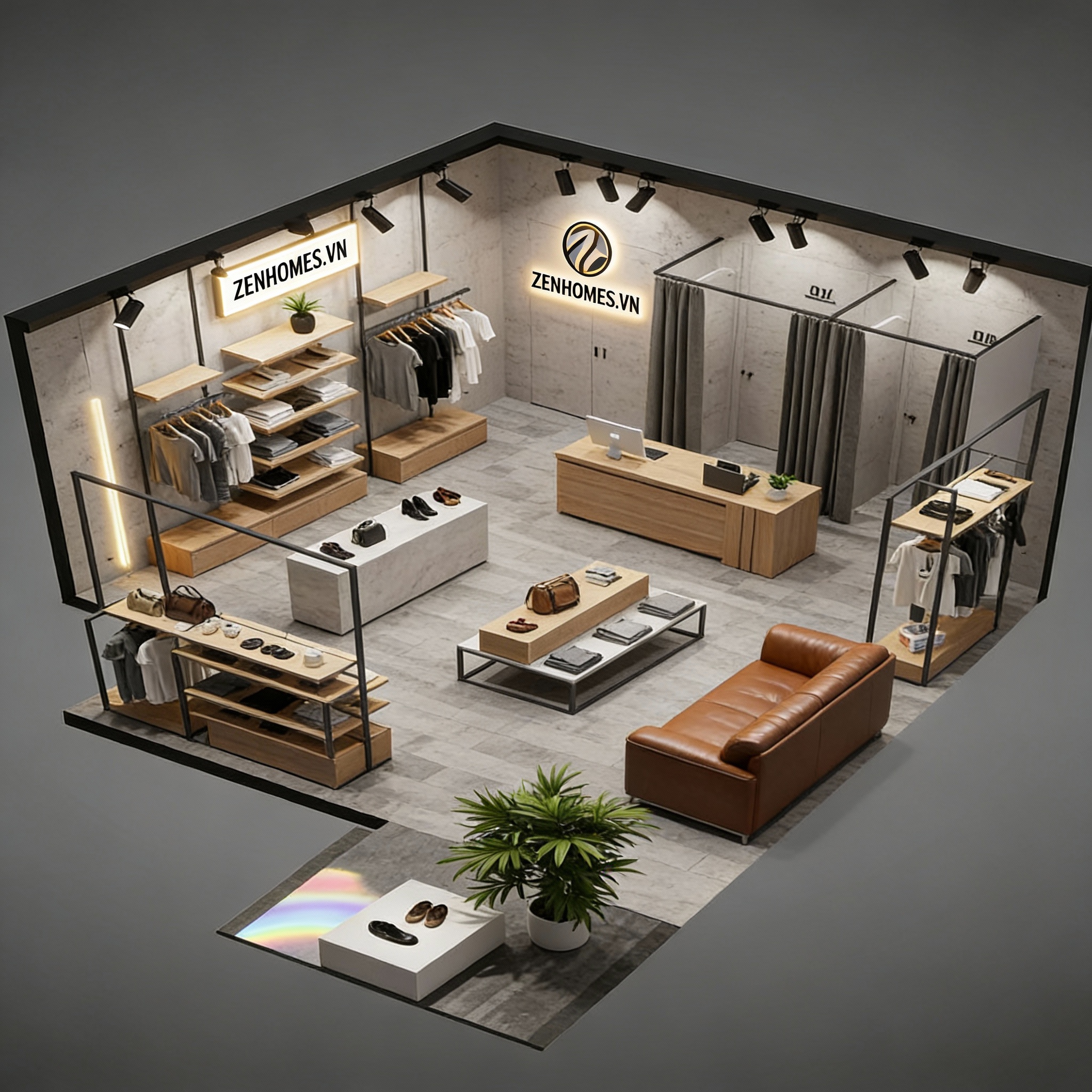 Thiết kế thi công showroom thời trang