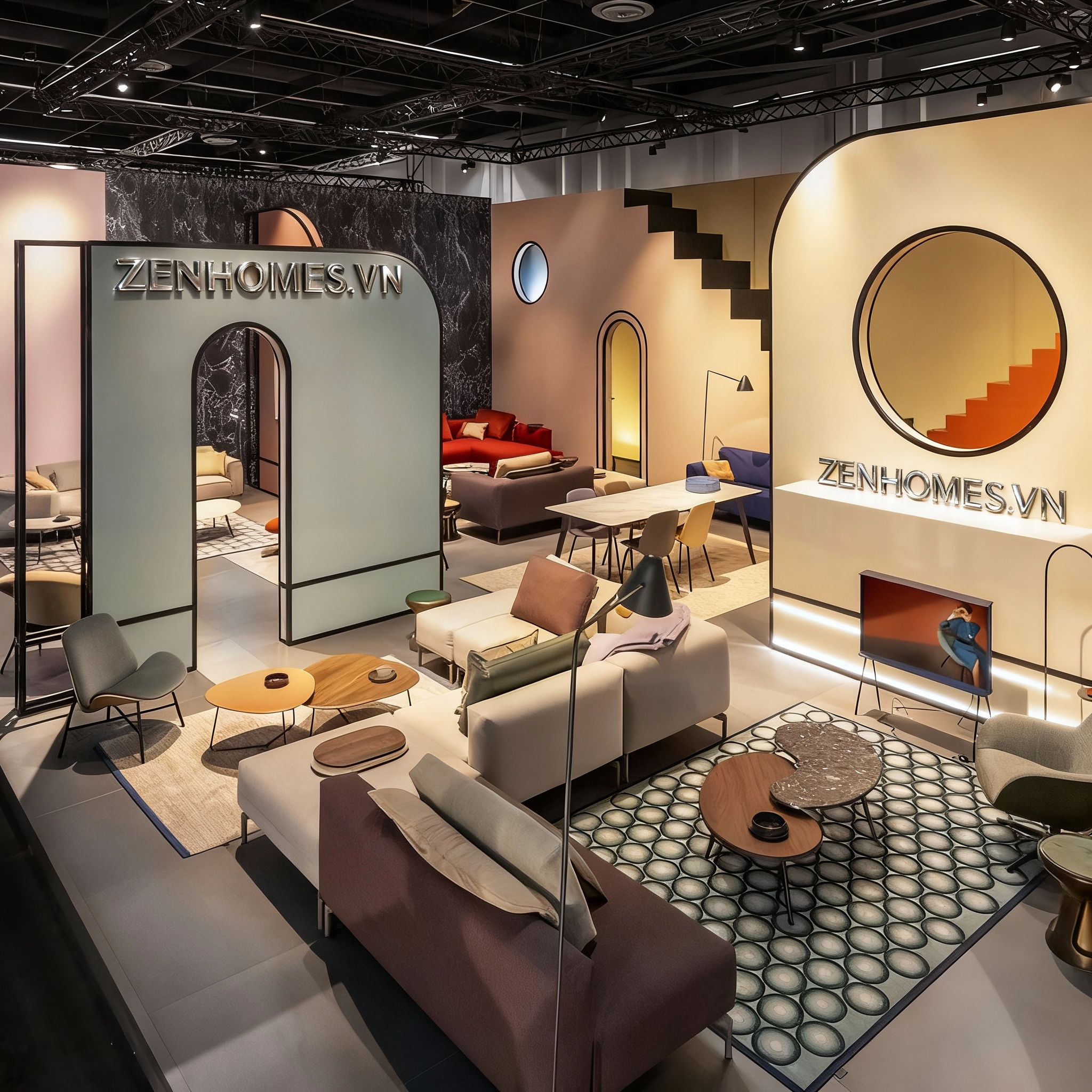 Thiết kế thi công nội thất showroom cần chú ý nhận diện thương hiệu