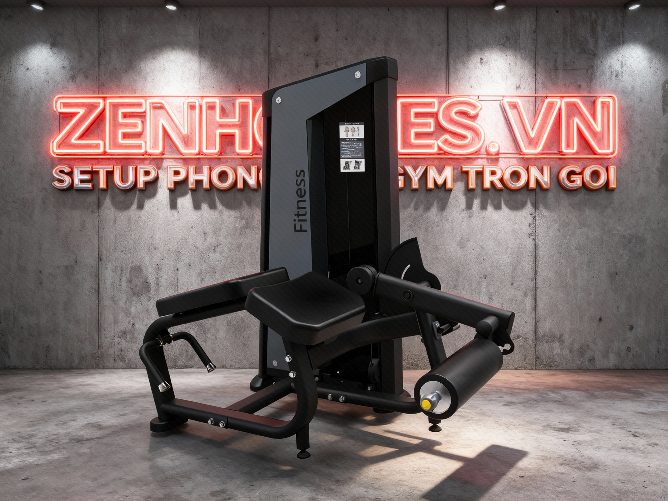 Setup phòng gym 1 tỷ-Máy tập chân Prone Leg Curl