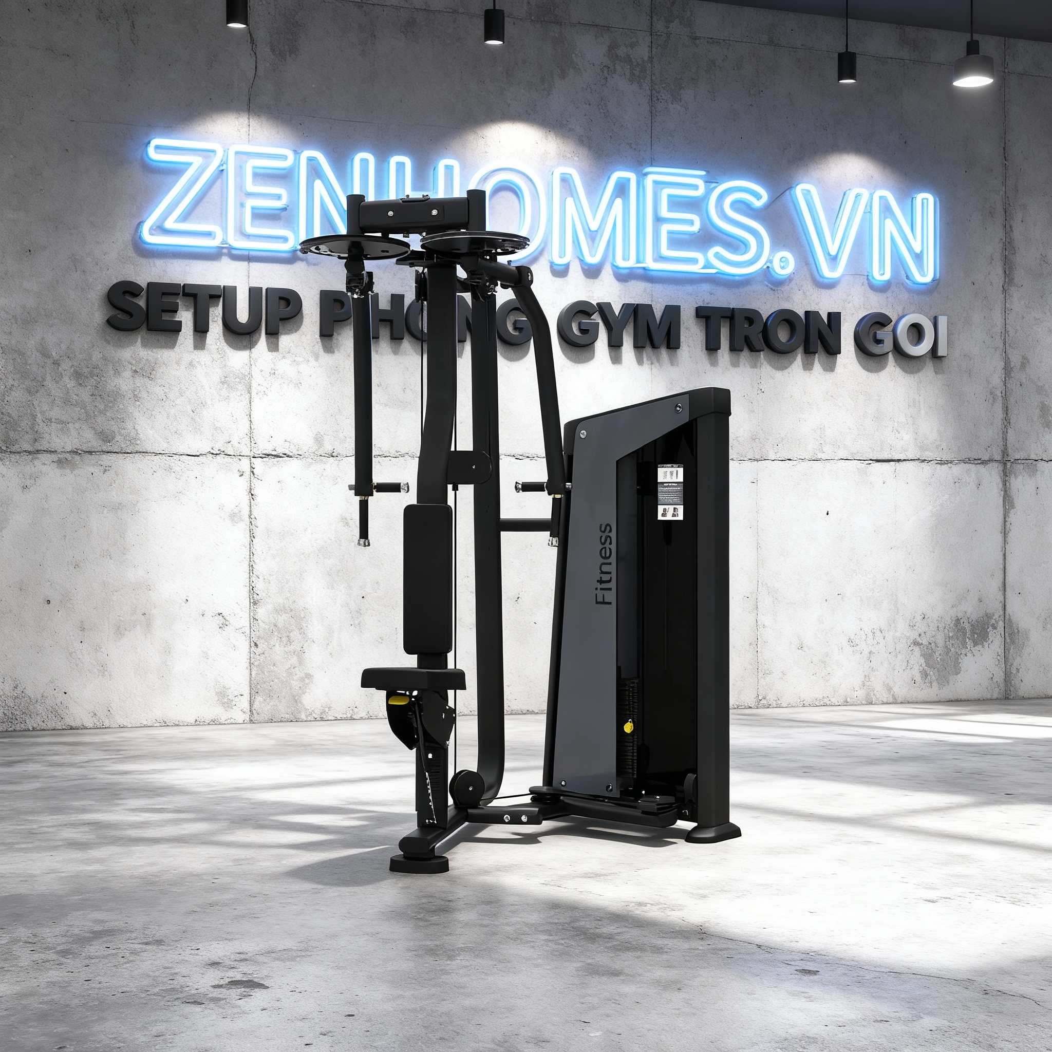 Setup phòng gym 1 tỷ-Rear Delt/Pec Fly Máy Tập Cơ Ngực/Lưng