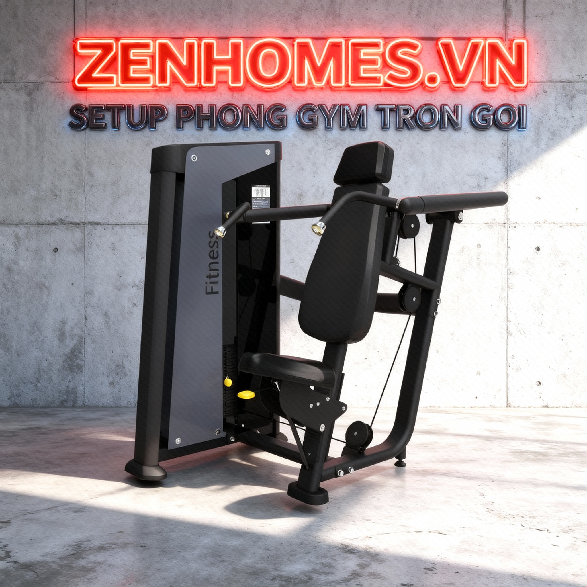 Setup phòng gym 1 tỷ-Shoulder Press Máy Đẩy Vai