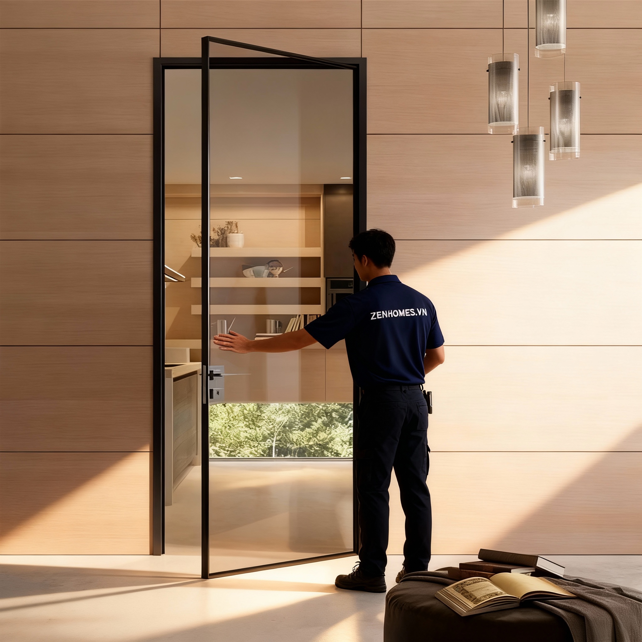 Cửa kính khung nhôm - Zenhomes