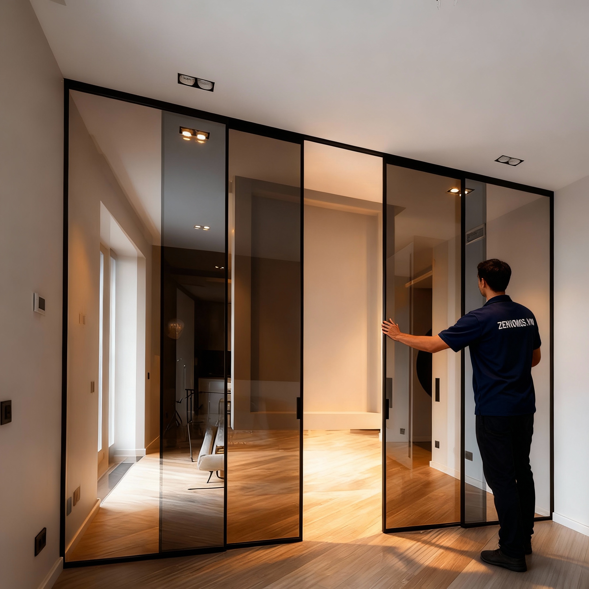 Cửa kính khung nhôm - Zenhomes