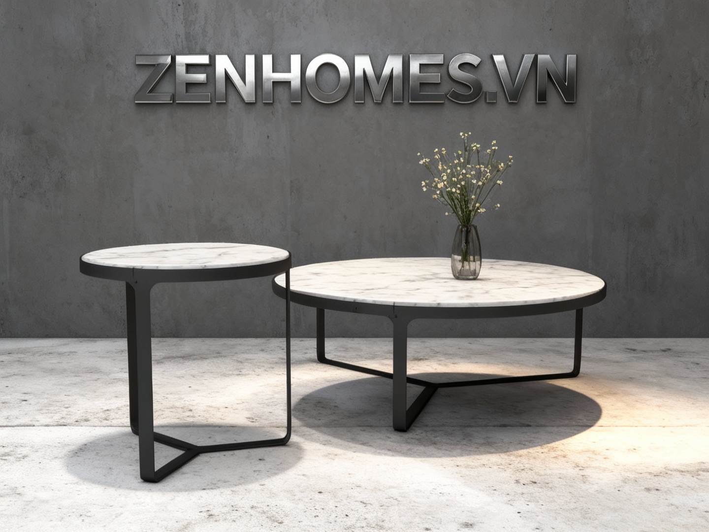 Bàn trà phòng khách đẹp sketchup tròn