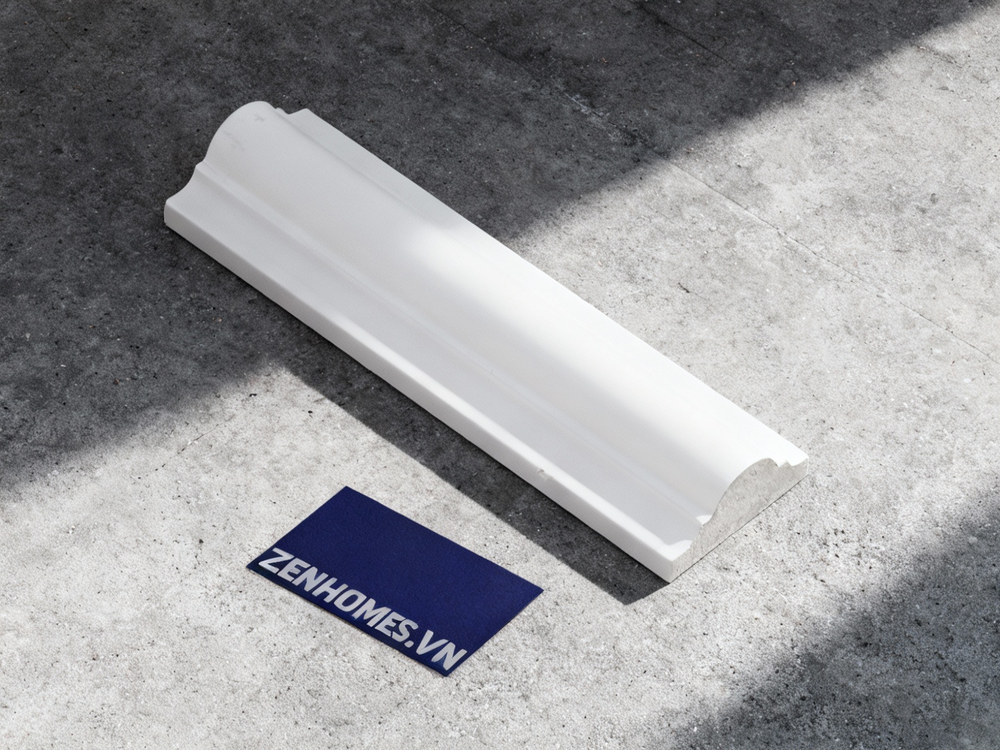 thi công phào chỉ PU - phào chỉ tường màu trắng