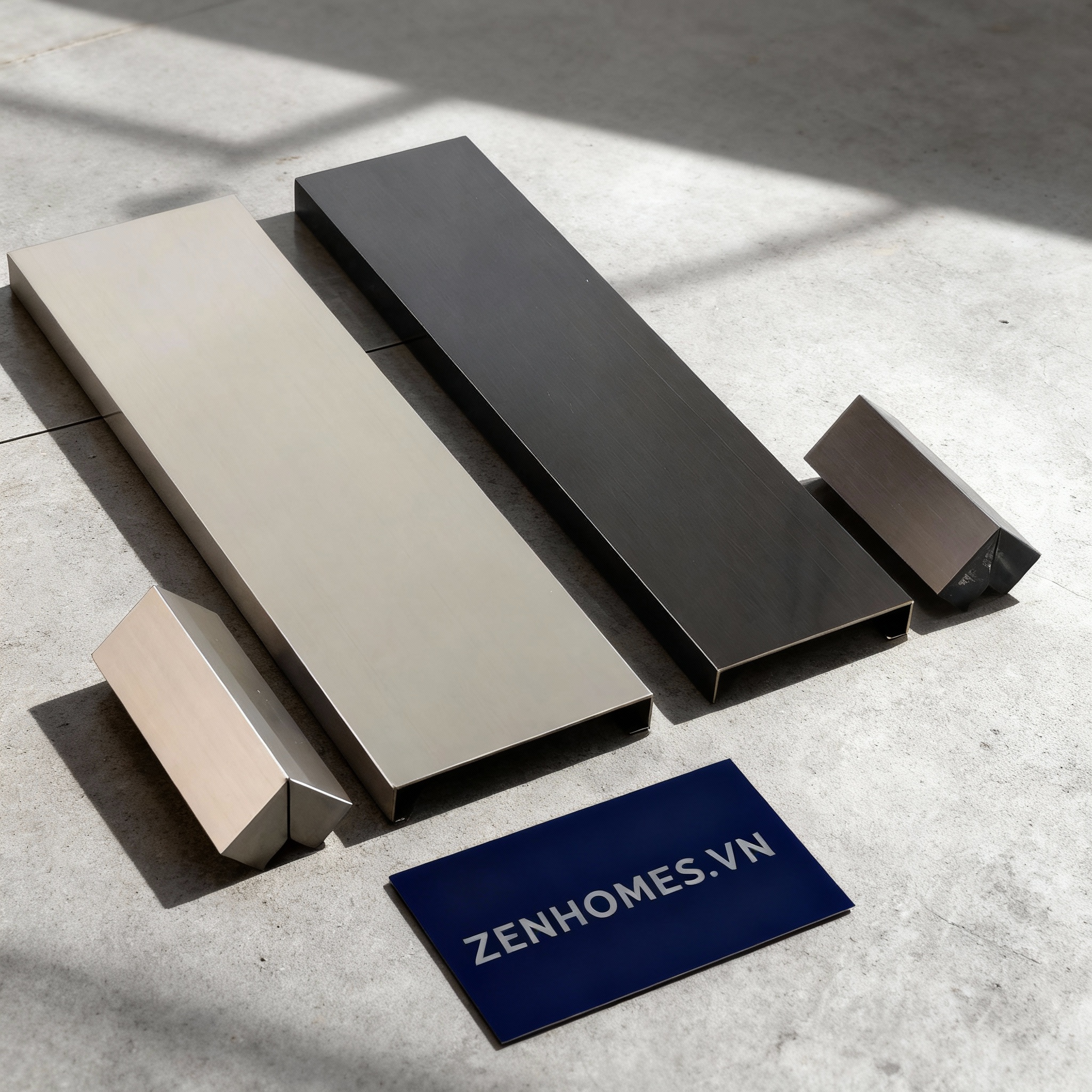 Len chân tường inox trong trang trí nội thất