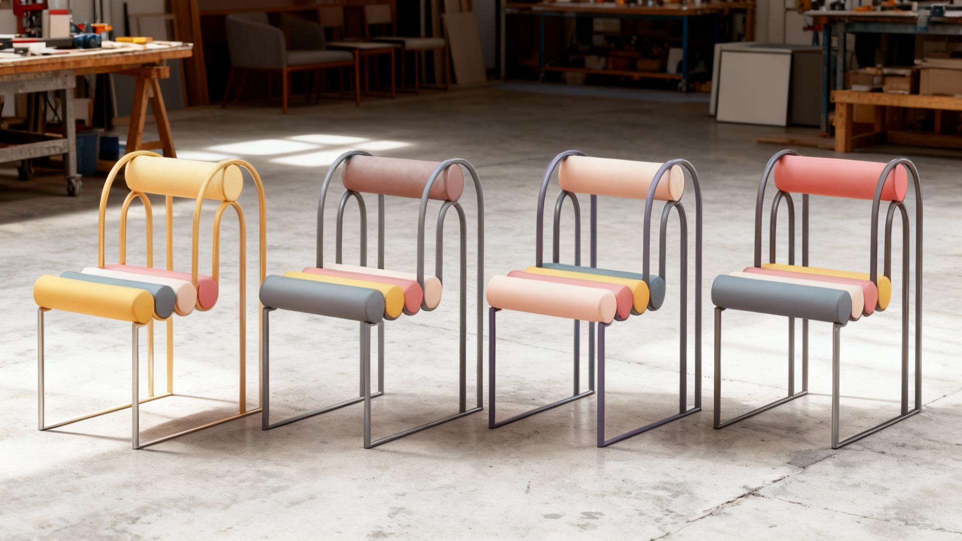 Ghế ăn chân sắt Apollo