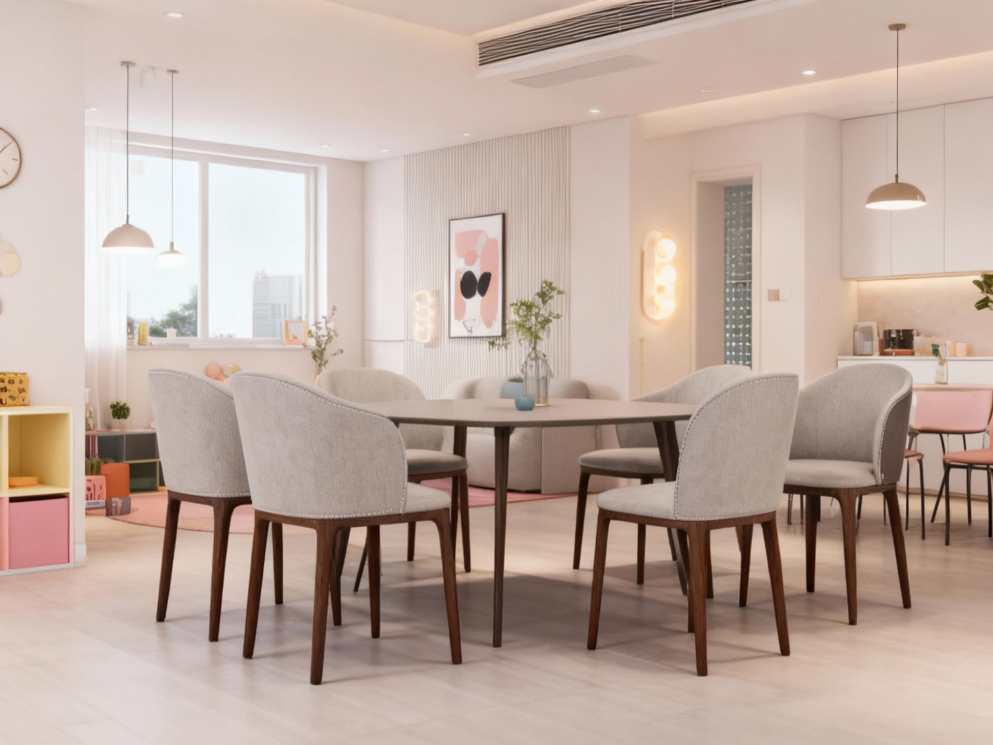 Ghế ăn cao cấp gỗ Walnut Busnelli