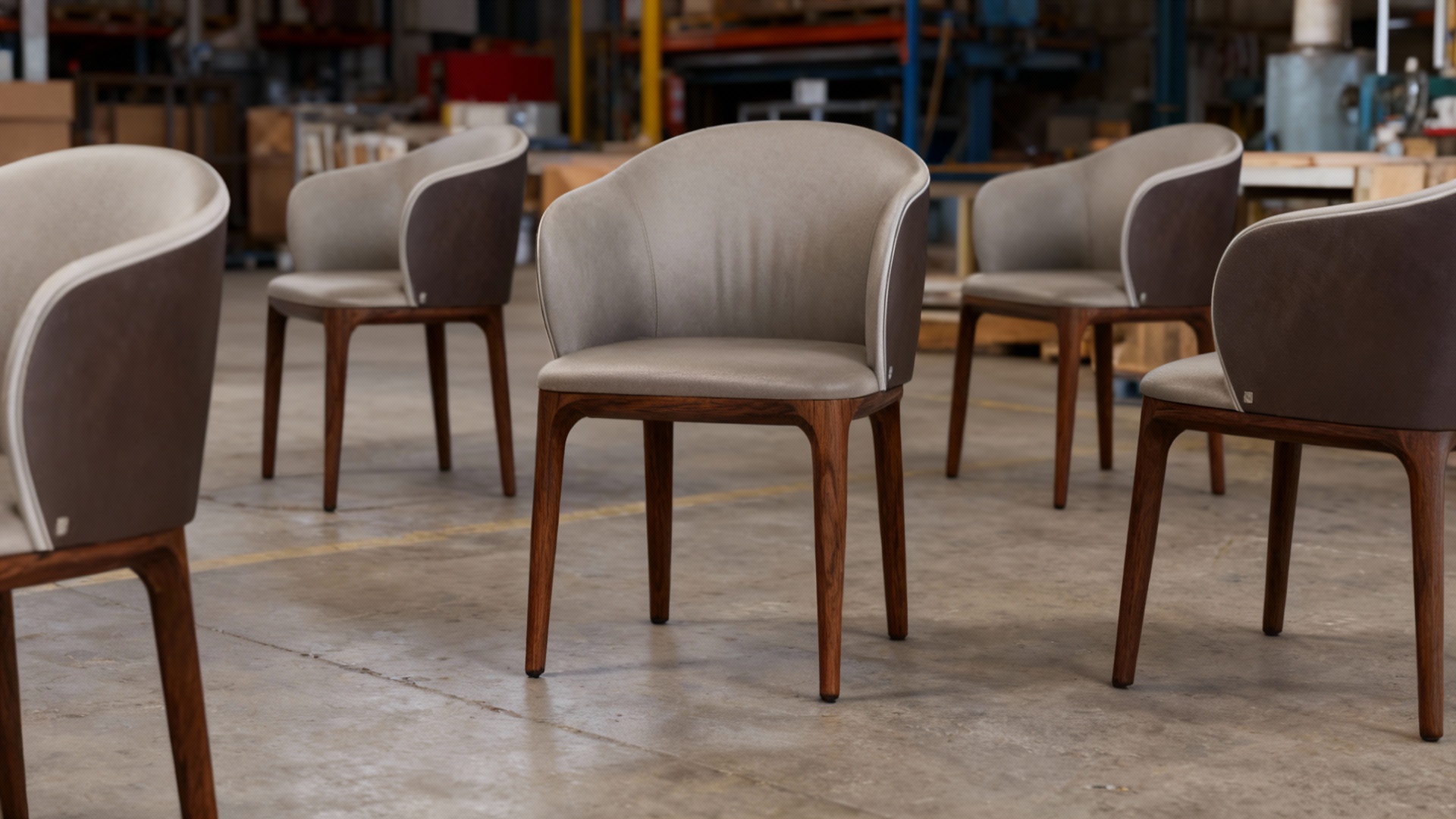 Ghế ăn cao cấp gỗ Walnut Busnelli