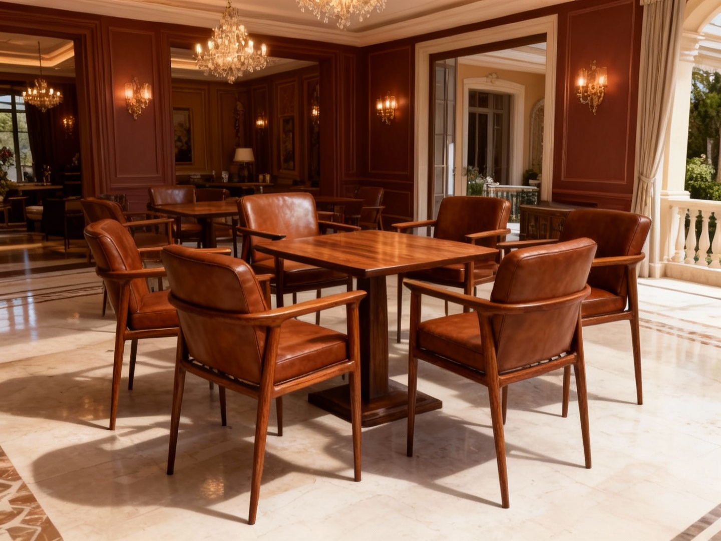 Ghế ăn gỗ óc chó Chaise Zio