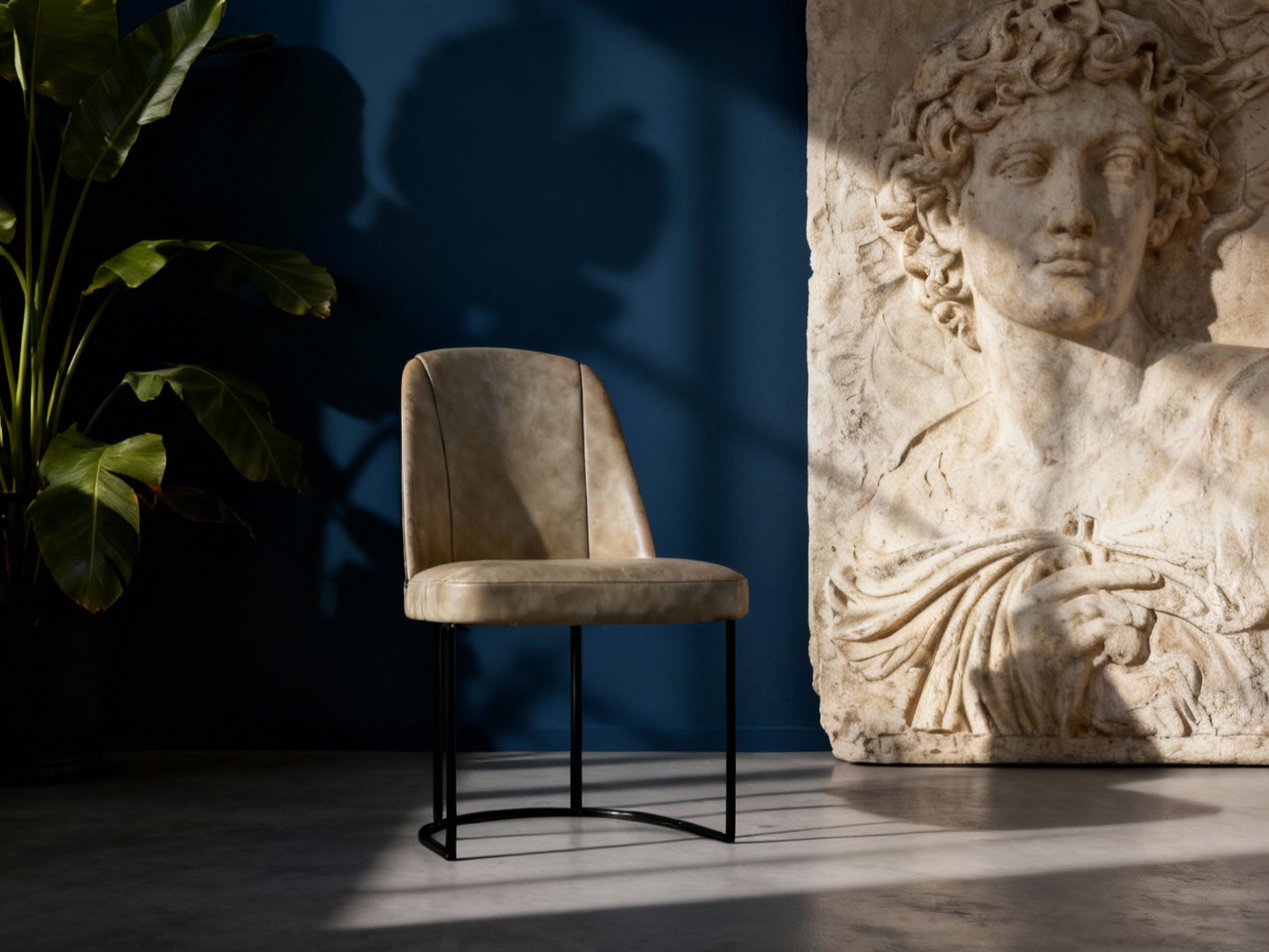 Ghế ăn bọc da Aden