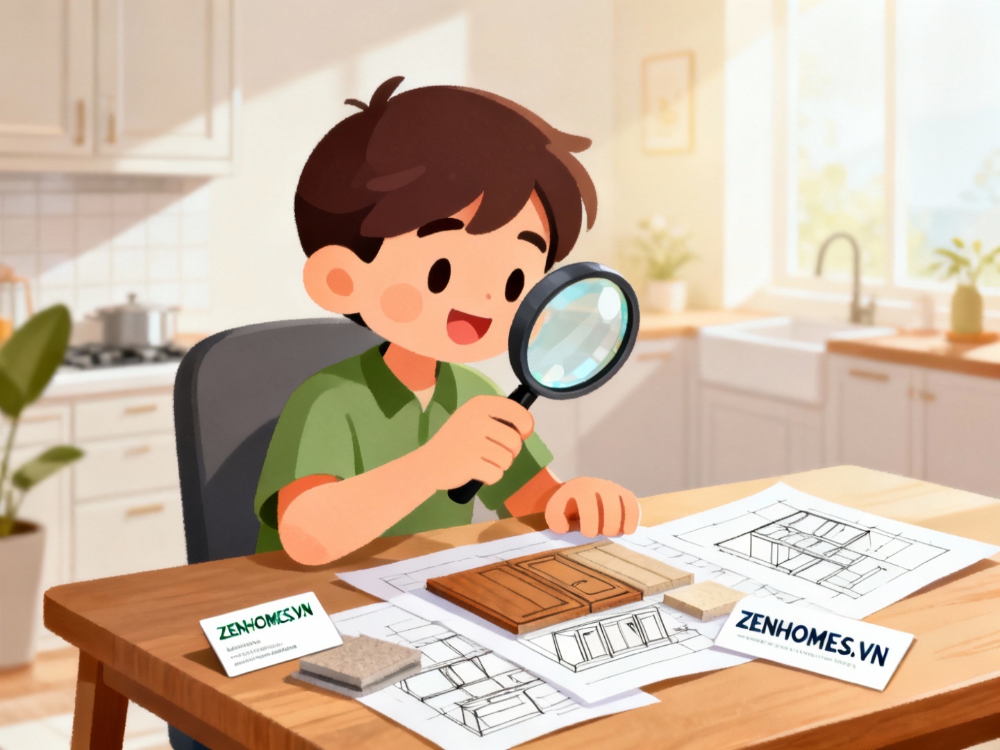 đóng tủ bếp- vật liệu chống ẩm