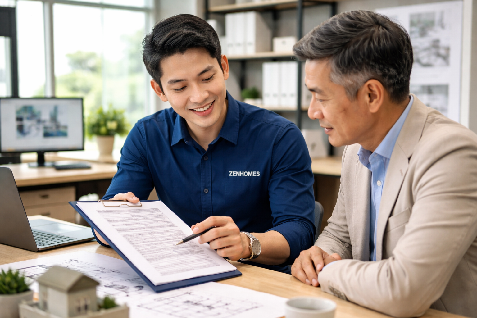 zenhomes hướng dẫn khách hàng thông tin hợp đồng dịch vụ sửa chữa nhà cửa