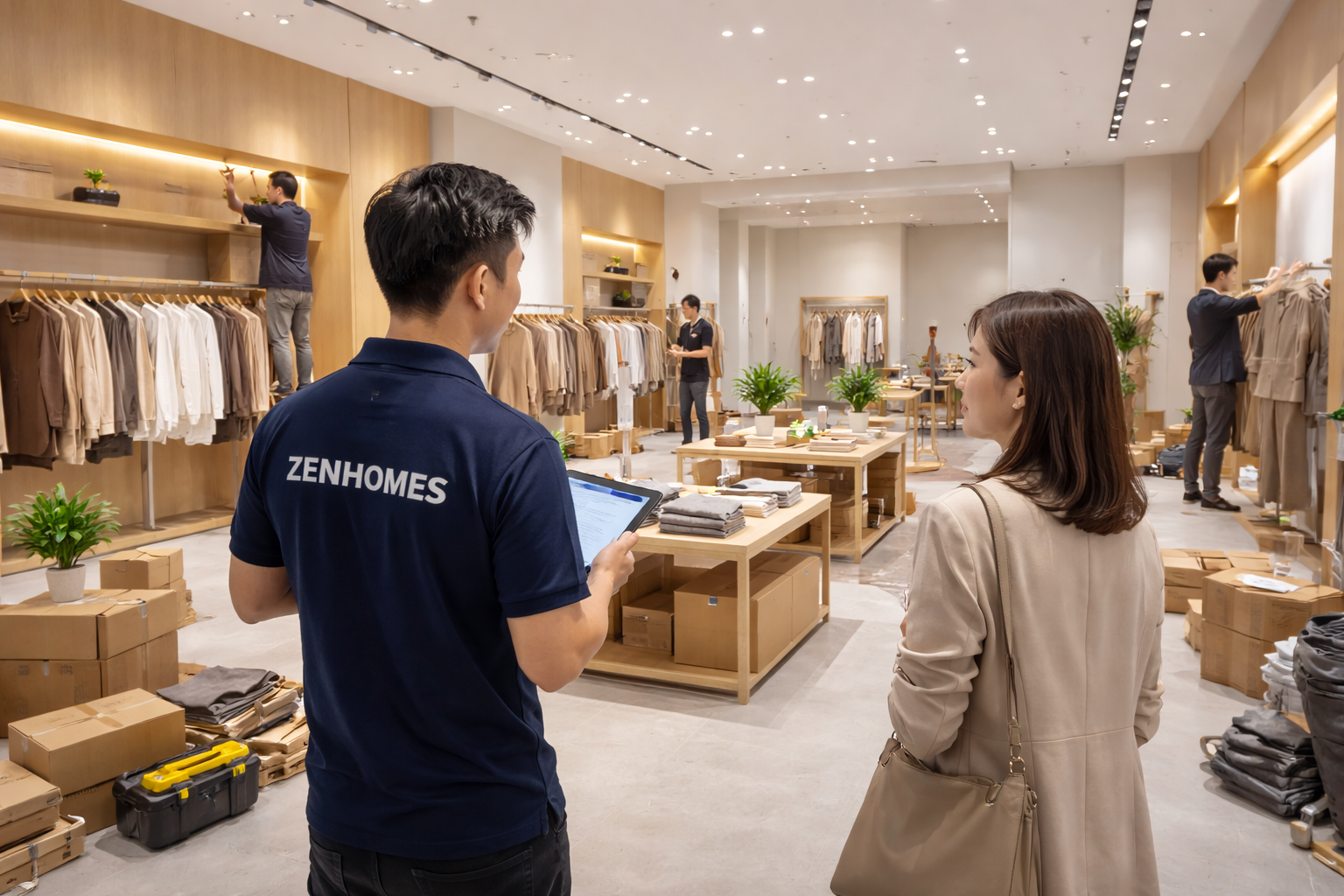 Thiết kế thi công shop trọn gói cùng Zenhomes - Zenhomes