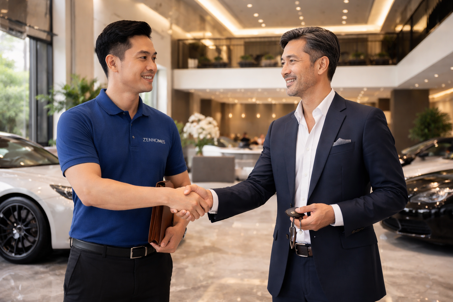 bàn giao thiết kế thi công showroom trọn gói