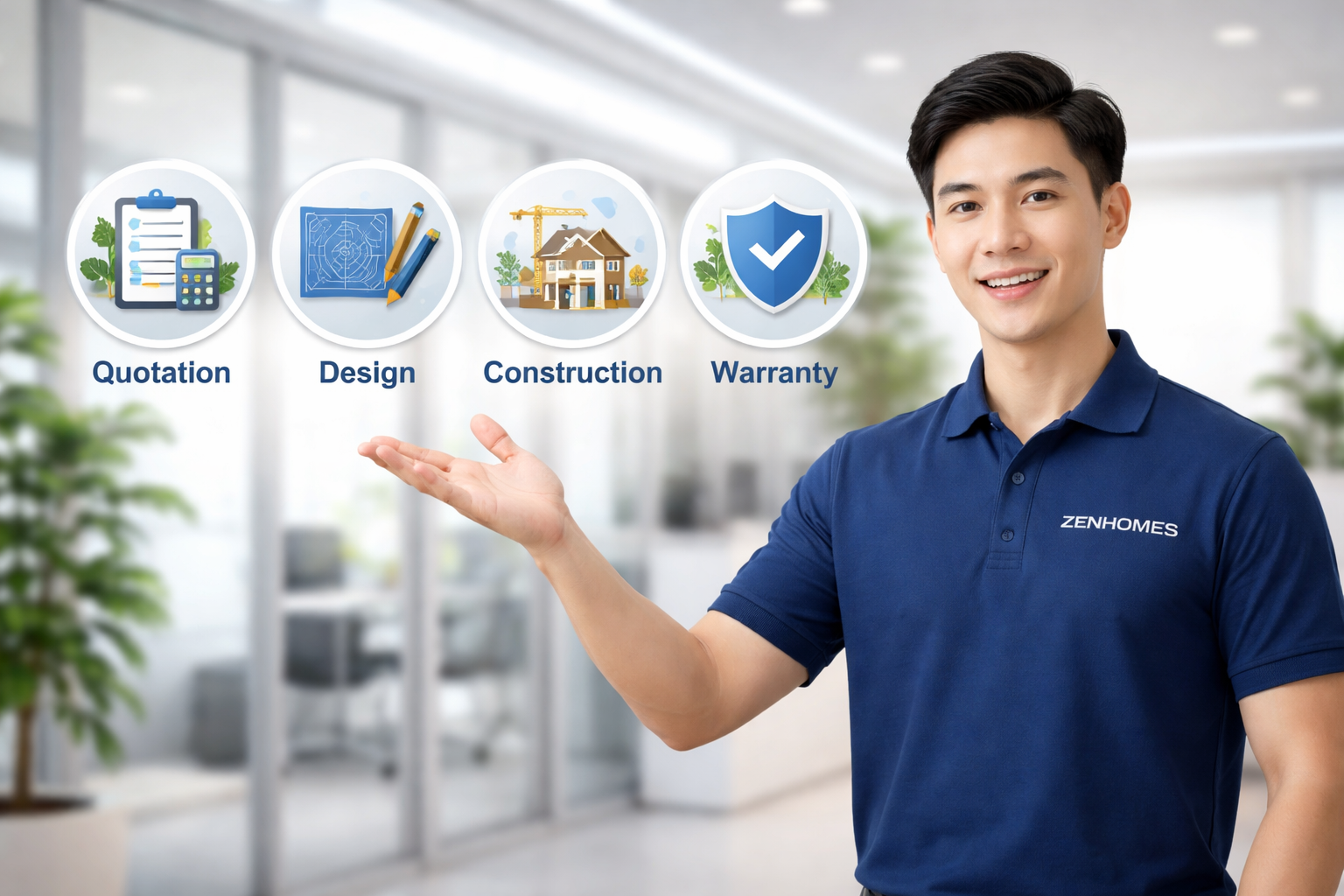 Thiết kế thi công văn phòng trọn gói tại Zenhomes Thiết kế thi công nội thất văn phòng trọn gói tại Zenhomes