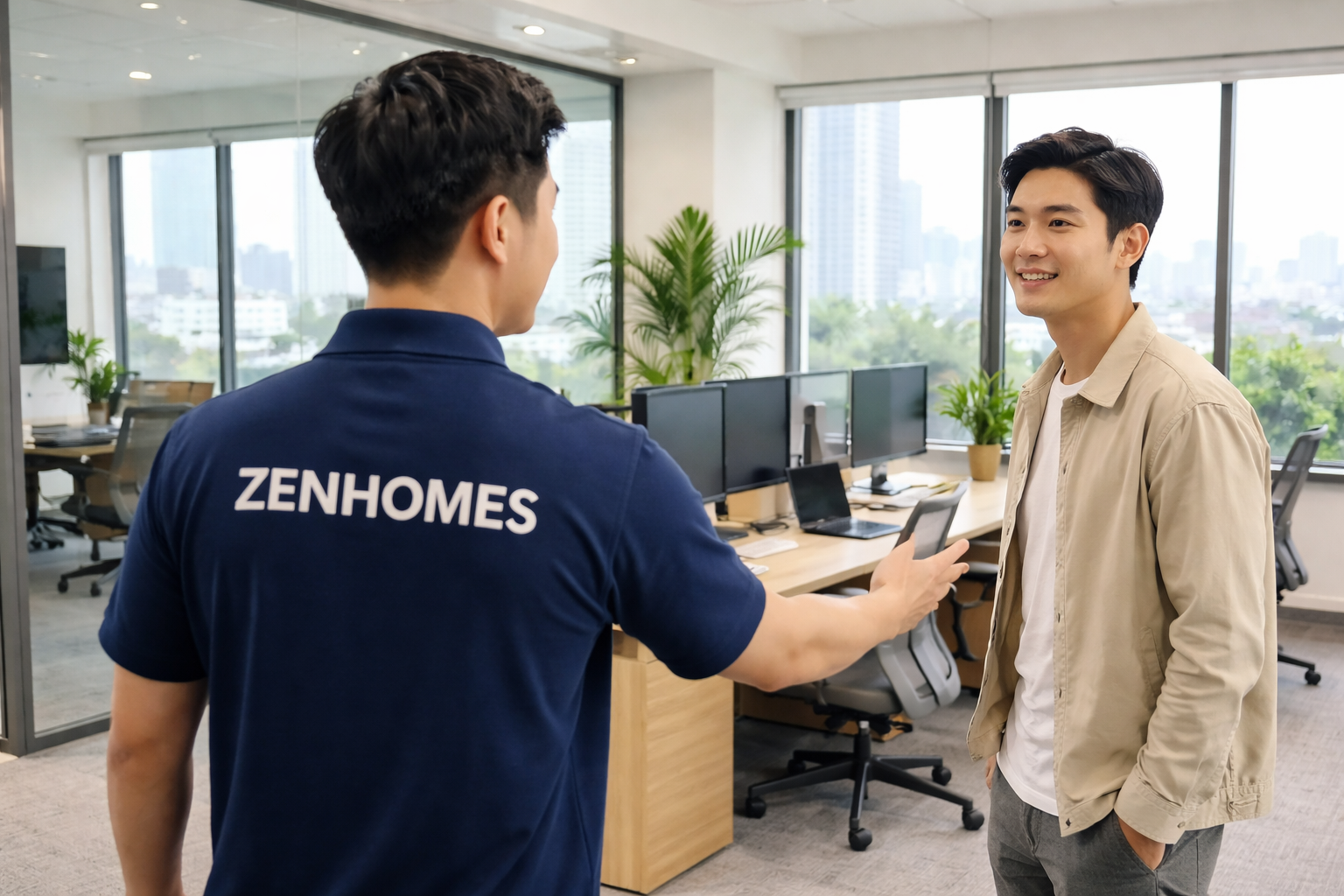 thiết kế thi công nội thất văn phòng trọn gói zenhomes