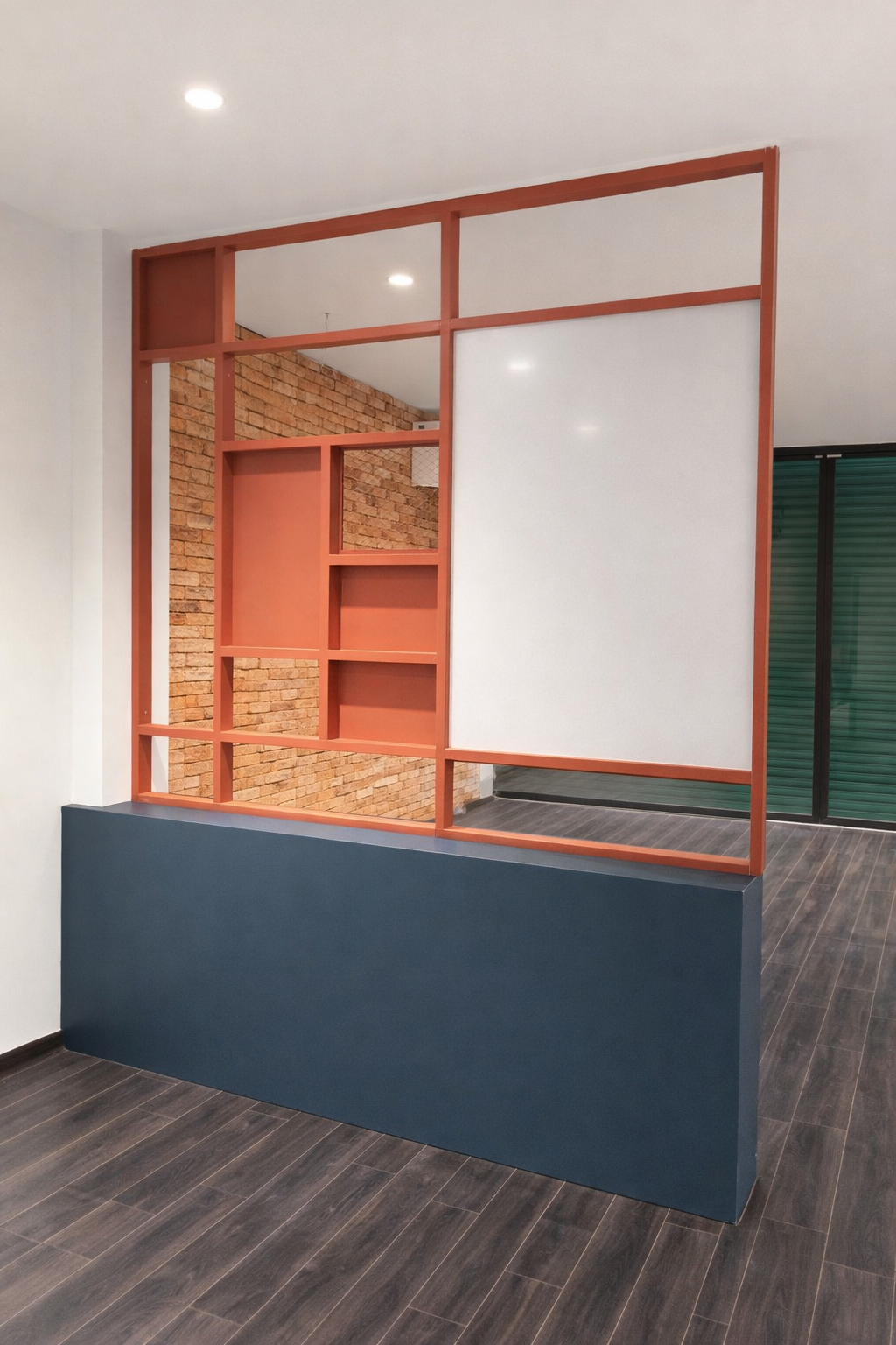 thiết kế thi công nội thất văn phòng motix khu vực vách ngăn