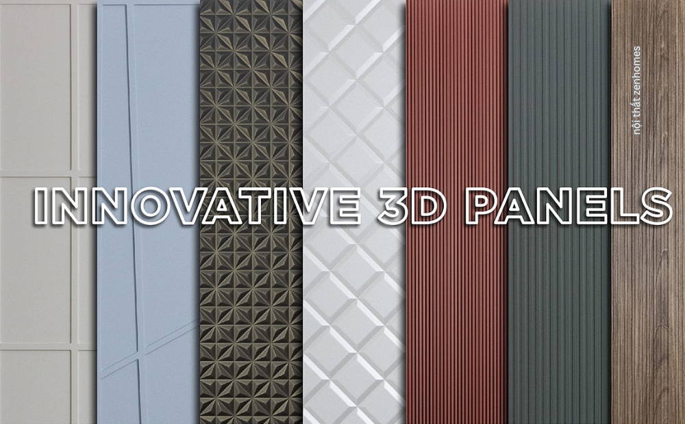 Tấm ốp tường 3D - Zenhomes I Thi công trọn gói TPHCM