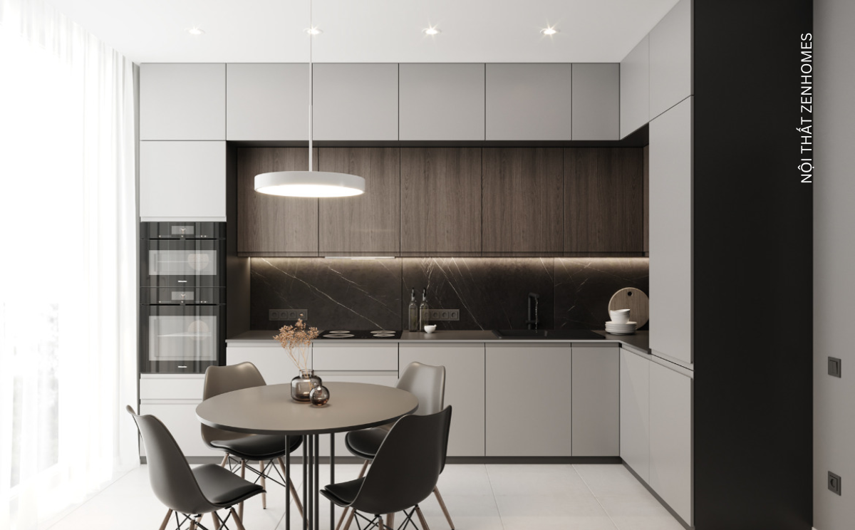 Tủ bếp nhựa Laminate chống trầy xước