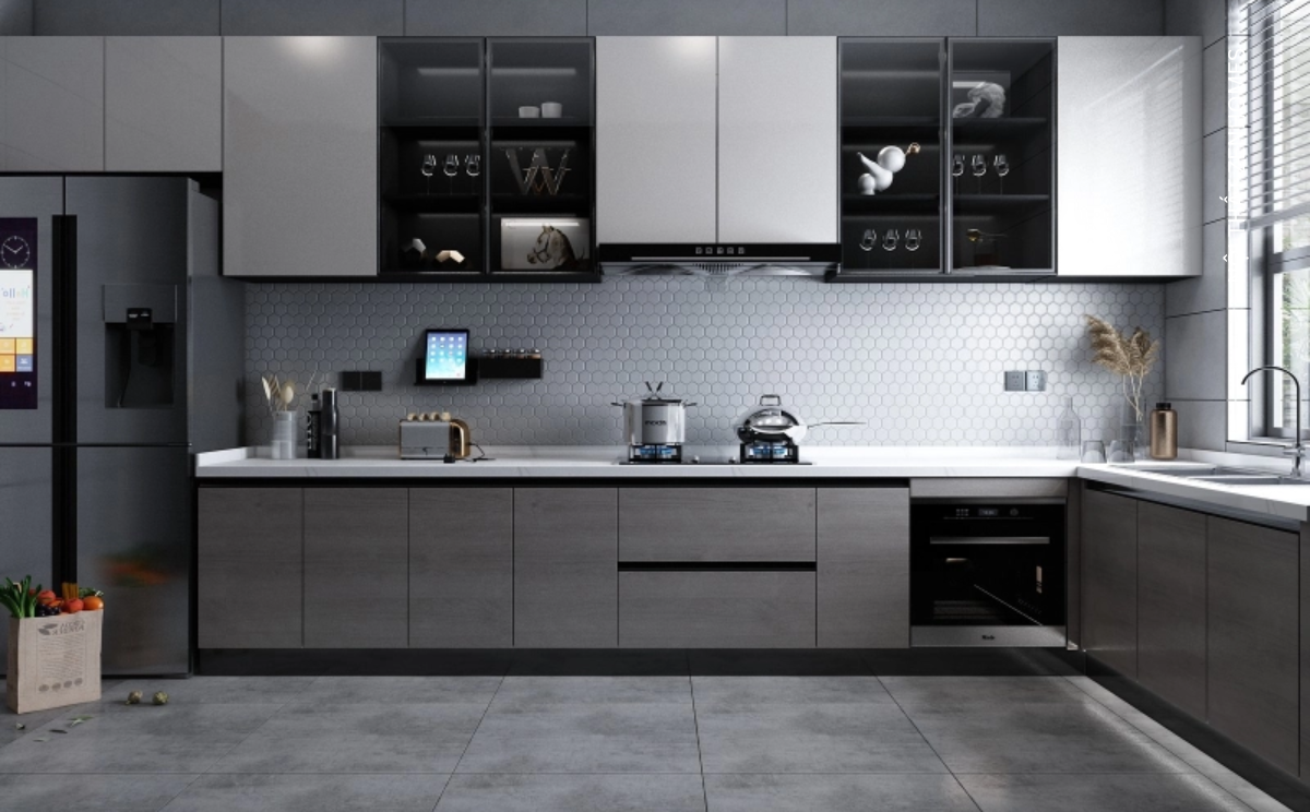 Tủ bếp nhựa phủ phim 0207