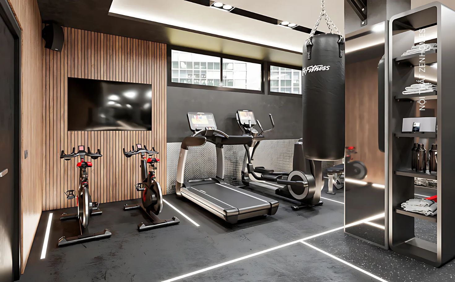 Lắp đặt âm thanh phòng gym