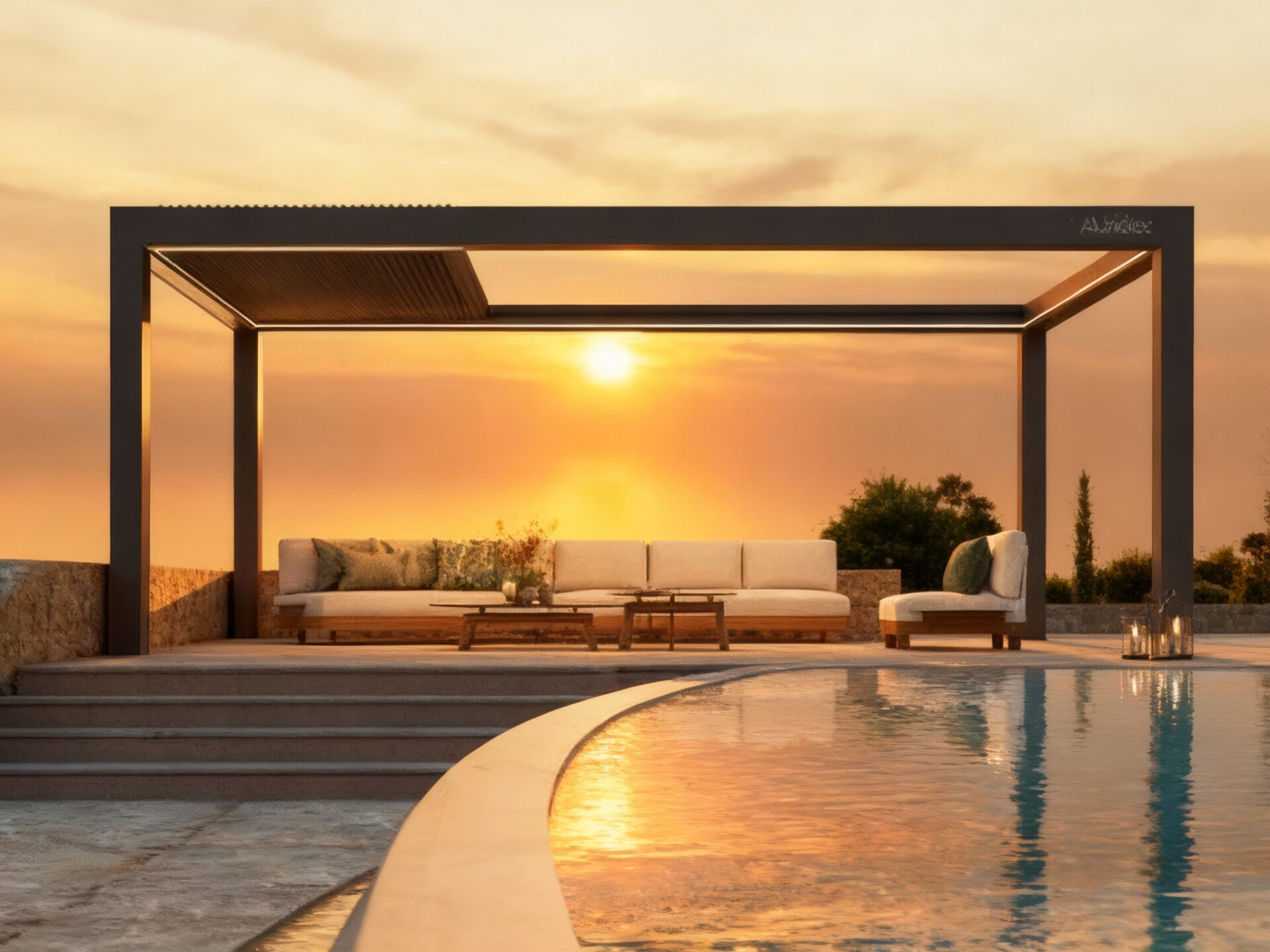 mái nhôm xếp tự động