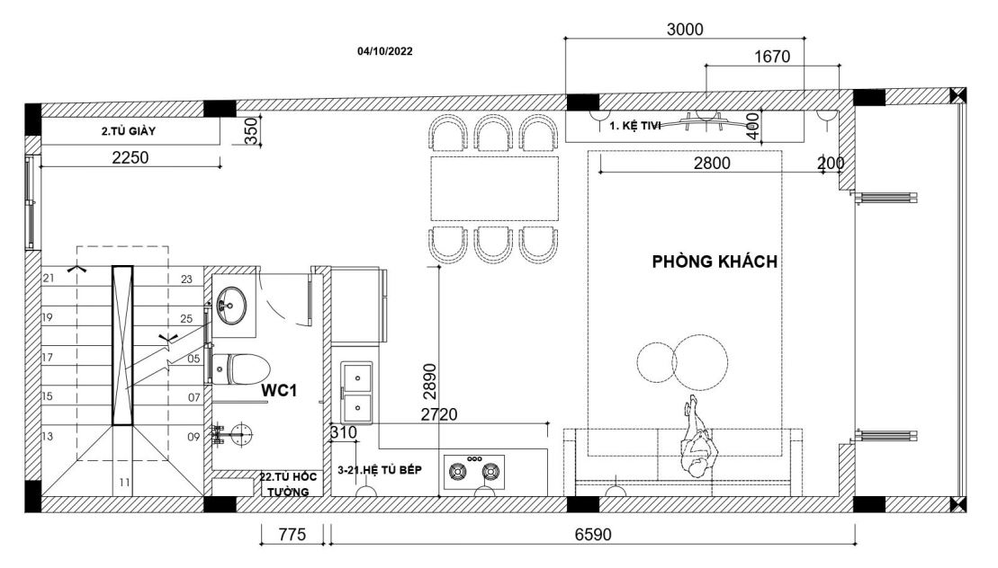 Hoàn thiện nội thất nhà phố phường Tân Thành - Zenhomes