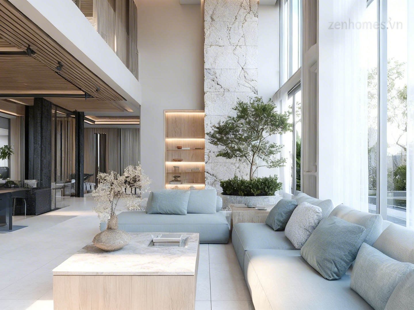 Mẫu thiết kế nội thất biệt thự phong cách luxury hiện đại sang trọng và đẳng cấp.