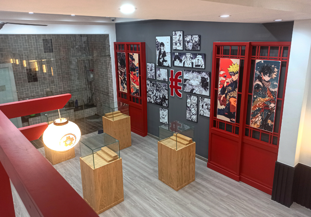 nội thất khu trưng bày hair studio luomthuom 2
