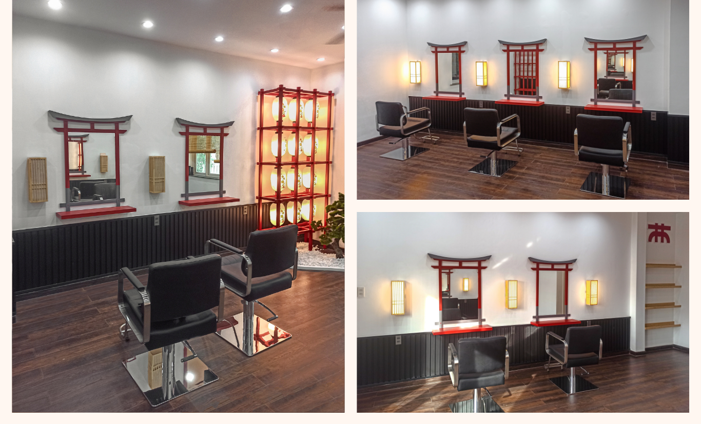 thiết kế nội thất hair studio luomthuom 2