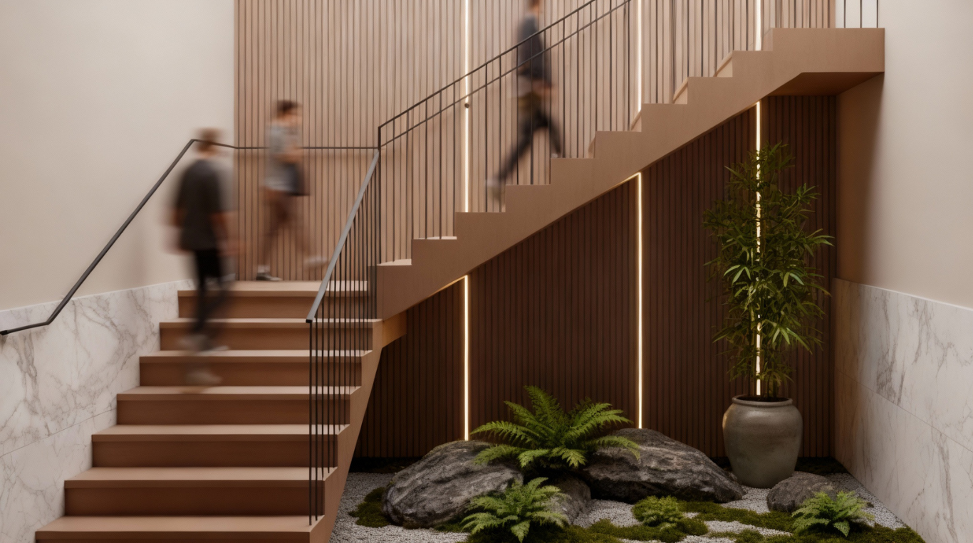 Nội thất biệt thự Gia Hoà cầu thang