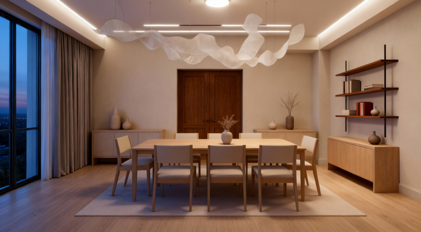 Nội thất biệt thự Gia Hoà bàn ăn