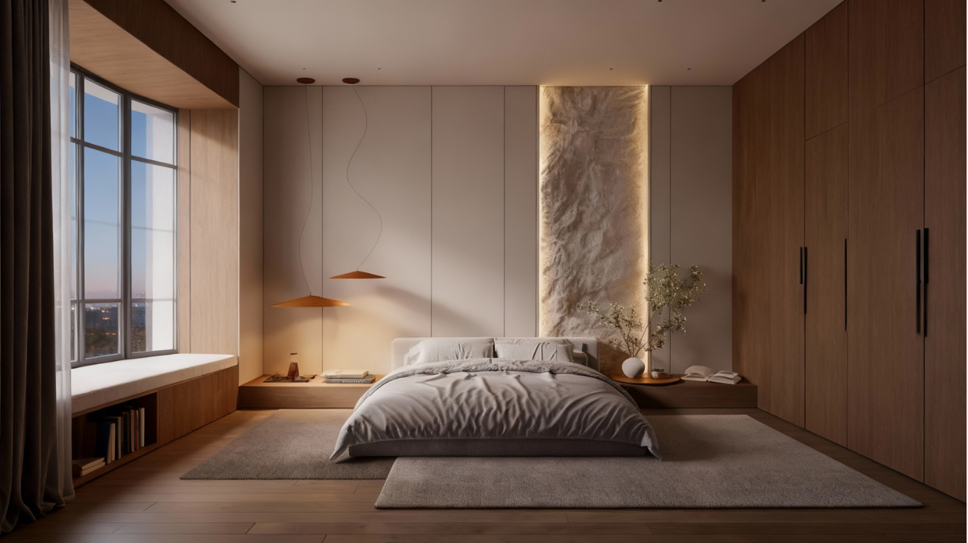 Nội thất biệt thự Gia Hoà phòng ngủ master