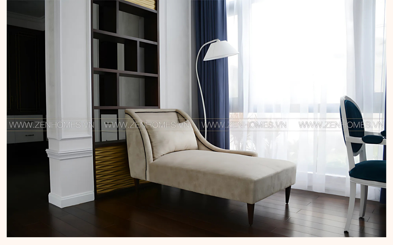nội thất ghế đọc sách biệt thự khang điền